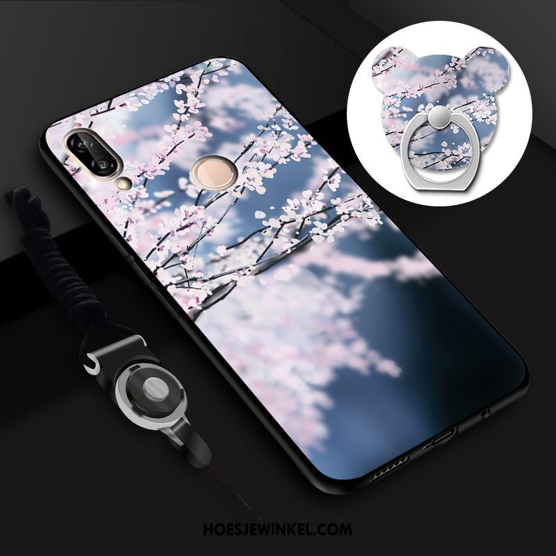 Huawei P Smart 2019 Hoesje Mobiele Telefoon Hanger Hoes, Huawei P Smart 2019 Hoesje Zacht Roze