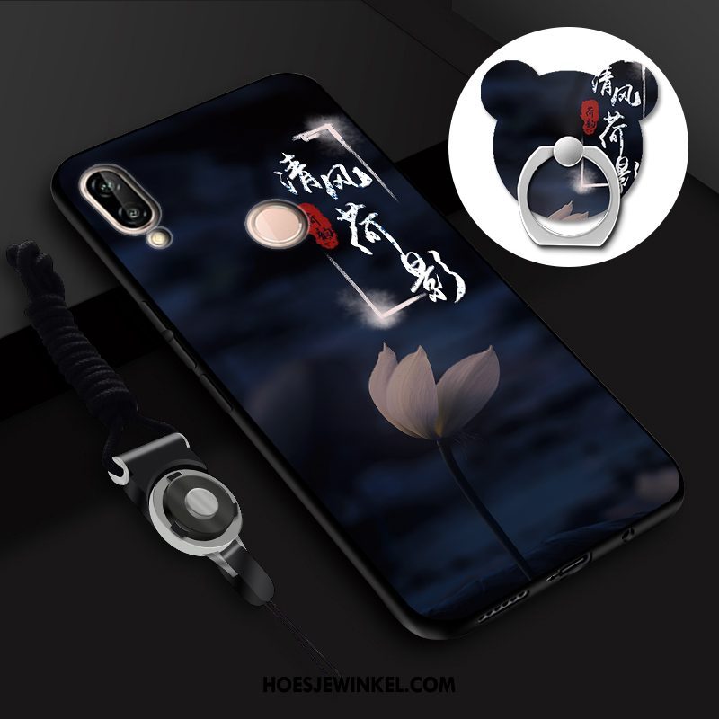 Huawei P Smart 2019 Hoesje Mobiele Telefoon Hanger Hoes, Huawei P Smart 2019 Hoesje Zacht Roze