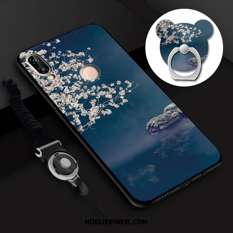 Huawei P Smart 2019 Hoesje Mobiele Telefoon Hanger Hoes, Huawei P Smart 2019 Hoesje Zacht Roze