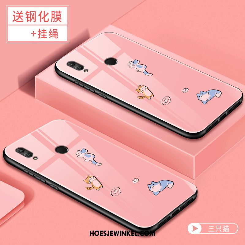 Huawei P Smart 2019 Hoesje Mobiele Telefoon Net Red Glas, Huawei P Smart 2019 Hoesje Persoonlijk Spotprent