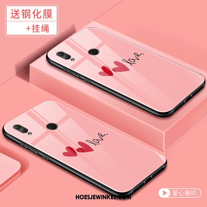 Huawei P Smart 2019 Hoesje Mobiele Telefoon Net Red Glas, Huawei P Smart 2019 Hoesje Persoonlijk Spotprent