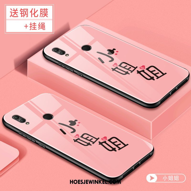 Huawei P Smart 2019 Hoesje Mobiele Telefoon Net Red Glas, Huawei P Smart 2019 Hoesje Persoonlijk Spotprent