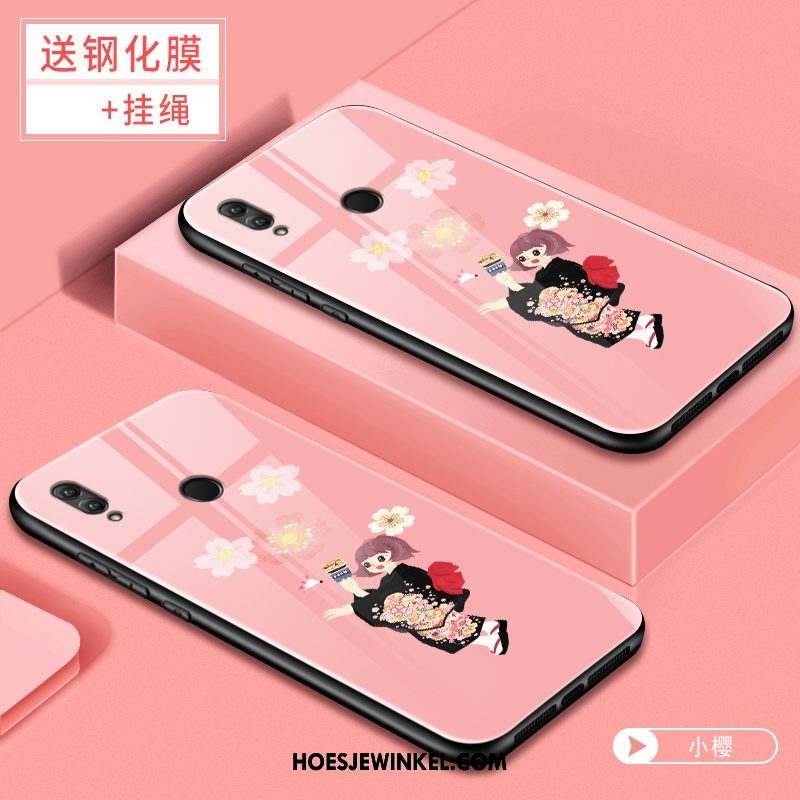 Huawei P Smart 2019 Hoesje Mobiele Telefoon Net Red Glas, Huawei P Smart 2019 Hoesje Persoonlijk Spotprent