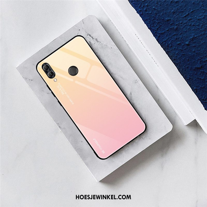 Huawei P Smart 2019 Hoesje Net Red Hoes Anti-fall, Huawei P Smart 2019 Hoesje Glas All Inclusive