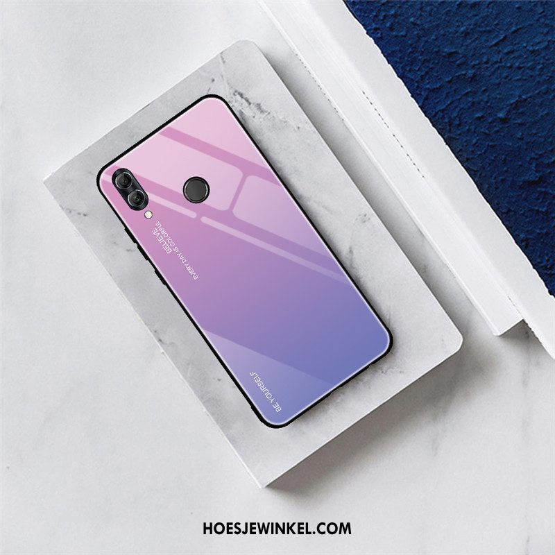 Huawei P Smart 2019 Hoesje Net Red Hoes Anti-fall, Huawei P Smart 2019 Hoesje Glas All Inclusive