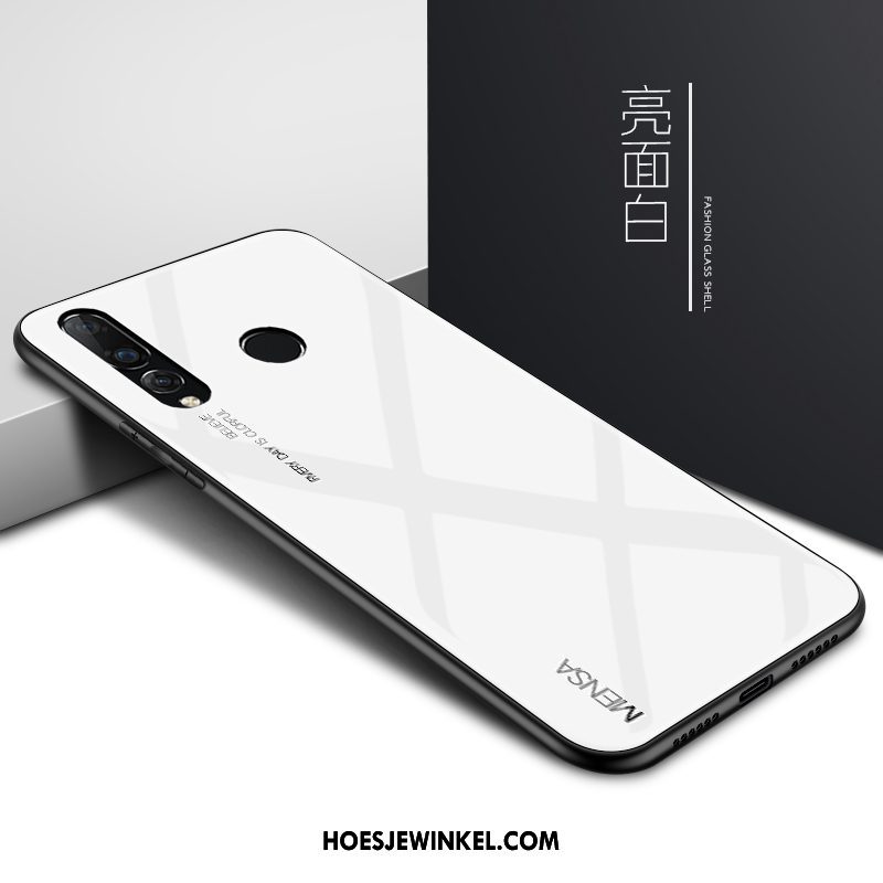 Huawei P Smart+ 2019 Hoesje Rat Blauw Eenvoudige, Huawei P Smart+ 2019 Hoesje Glas Trendy Merk