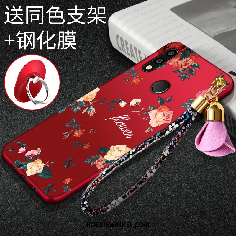 Huawei P Smart 2019 Hoesje Rood Zacht Trend, Huawei P Smart 2019 Hoesje Mobiele Telefoon Hoes