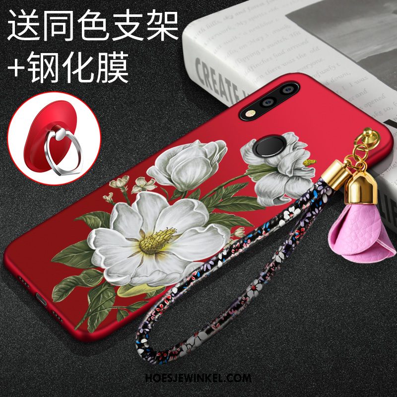 Huawei P Smart 2019 Hoesje Rood Zacht Trend, Huawei P Smart 2019 Hoesje Mobiele Telefoon Hoes