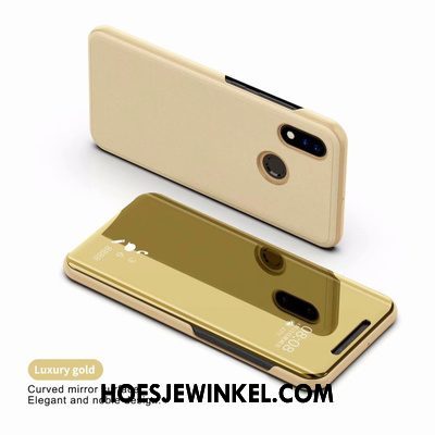 Huawei P Smart 2019 Hoesje Rose Goud Leren Etui Anti-fall, Huawei P Smart 2019 Hoesje Hoes All Inclusive