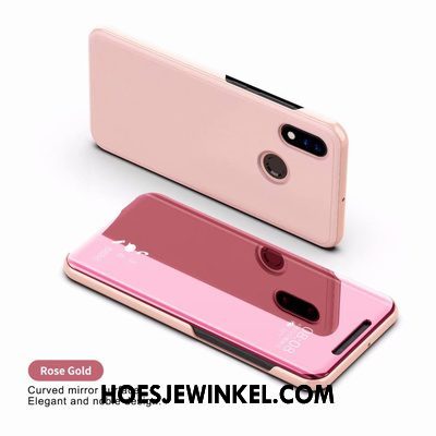 Huawei P Smart 2019 Hoesje Rose Goud Leren Etui Anti-fall, Huawei P Smart 2019 Hoesje Hoes All Inclusive