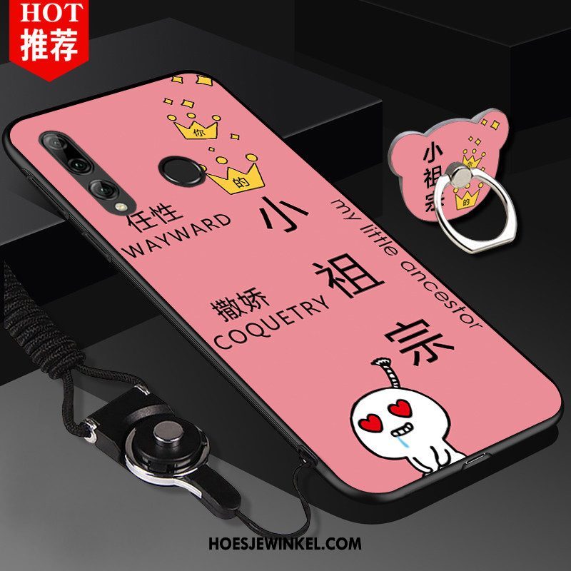 Huawei P Smart+ 2019 Hoesje Siliconen Mobiele Telefoon Roze, Huawei P Smart+ 2019 Hoesje Zacht Anti-fall