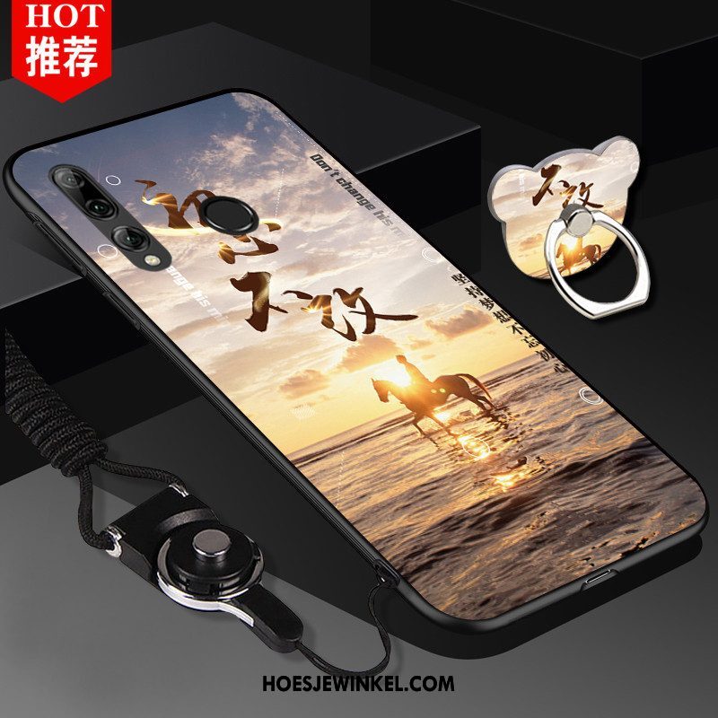 Huawei P Smart+ 2019 Hoesje Siliconen Mobiele Telefoon Roze, Huawei P Smart+ 2019 Hoesje Zacht Anti-fall