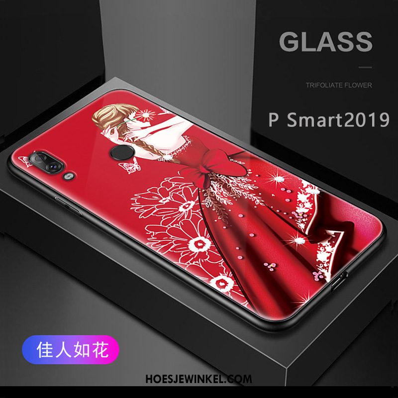 Huawei P Smart 2019 Hoesje Siliconen Trend Patroon, Huawei P Smart 2019 Hoesje All Inclusive Bescherming