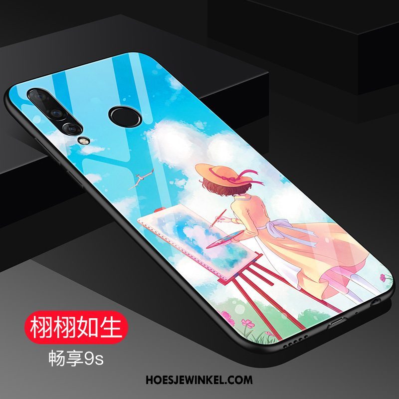 Huawei P Smart+ 2019 Hoesje Zacht Siliconen Groen, Huawei P Smart+ 2019 Hoesje Anti-fall All Inclusive