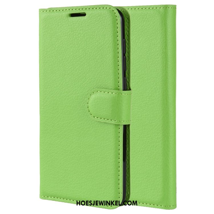 Huawei P Smart 2020 Hoesje Antislip Clamshell Mobiele Telefoon, Huawei P Smart 2020 Hoesje Groen Leren Etui