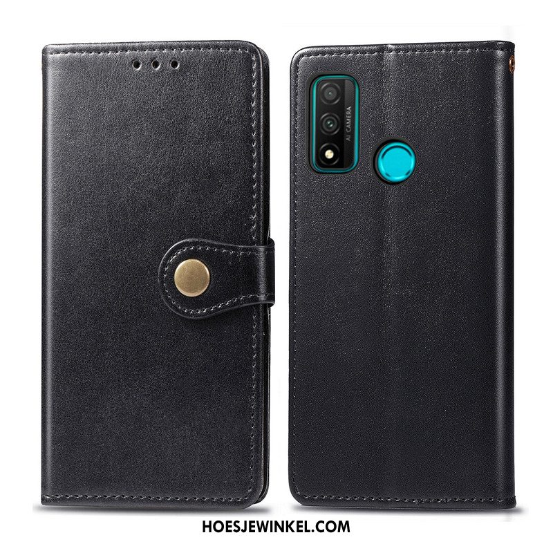 Huawei P Smart 2020 Hoesje Hanger Folio Effen Kleur, Huawei P Smart 2020 Hoesje Hoes Kunstleer