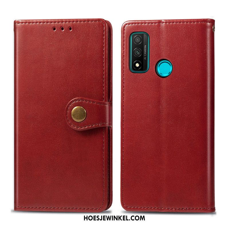 Huawei P Smart 2020 Hoesje Hanger Folio Effen Kleur, Huawei P Smart 2020 Hoesje Hoes Kunstleer