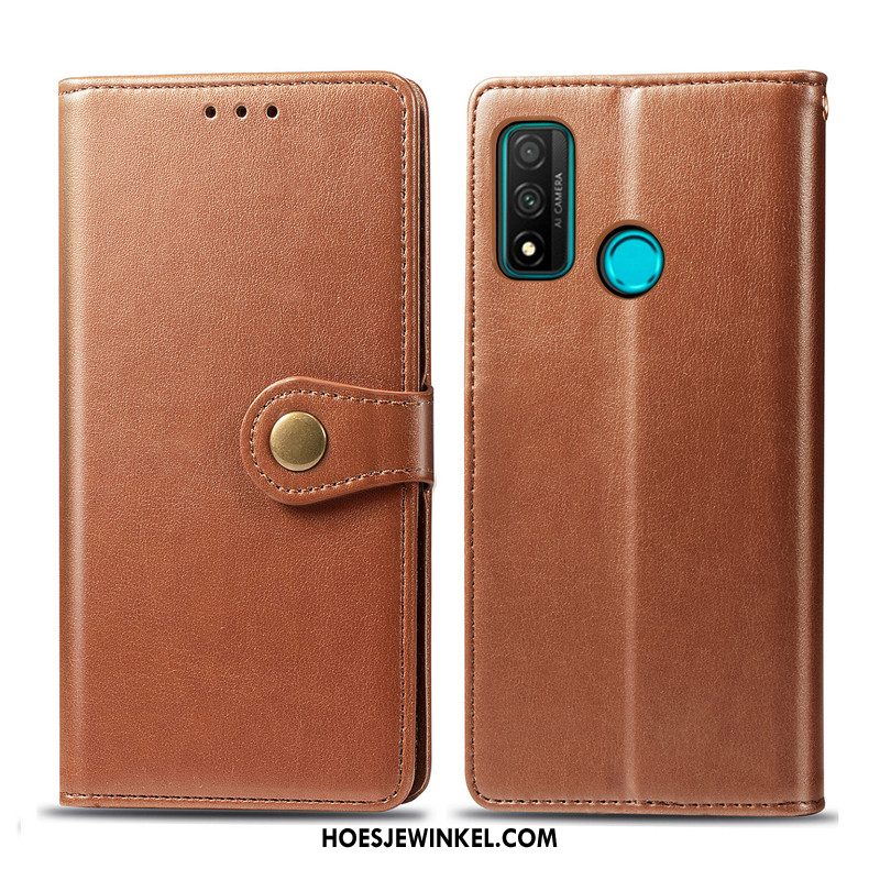 Huawei P Smart 2020 Hoesje Hanger Folio Effen Kleur, Huawei P Smart 2020 Hoesje Hoes Kunstleer