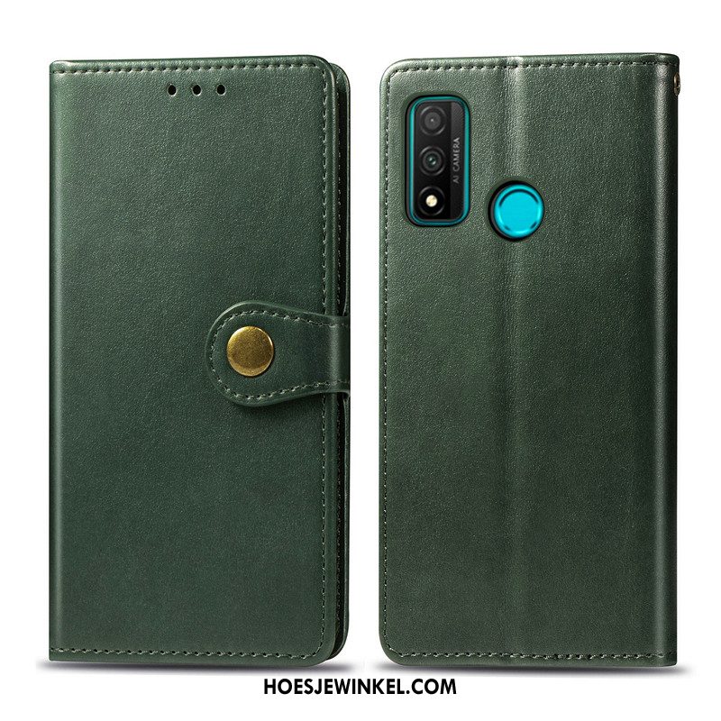 Huawei P Smart 2020 Hoesje Hanger Folio Effen Kleur, Huawei P Smart 2020 Hoesje Hoes Kunstleer