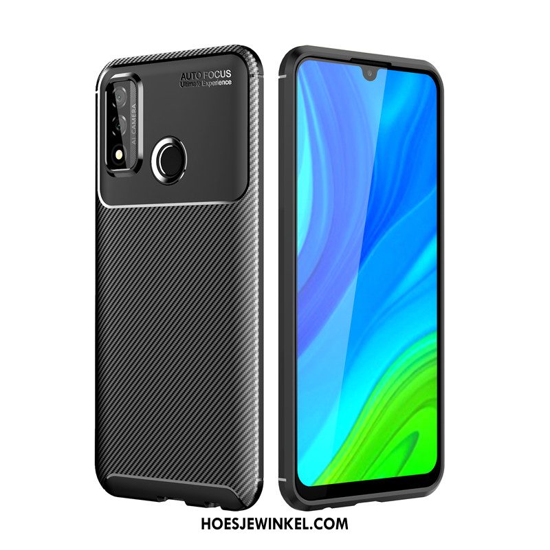 Huawei P Smart 2020 Hoesje Patroon Antislip Blauw, Huawei P Smart 2020 Hoesje Anti-fall Zacht