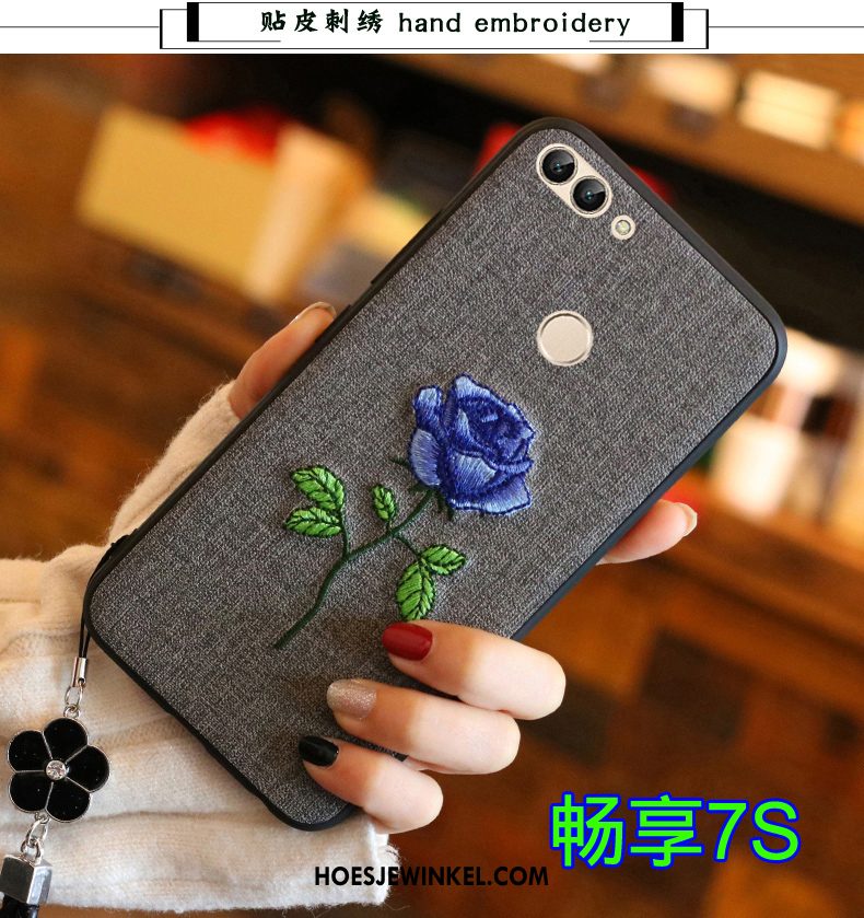 Huawei P Smart Hoesje All Inclusive Bescherming Hoes, Huawei P Smart Hoesje Zacht Blauw