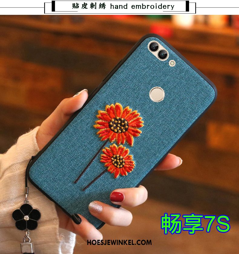 Huawei P Smart Hoesje All Inclusive Bescherming Hoes, Huawei P Smart Hoesje Zacht Blauw