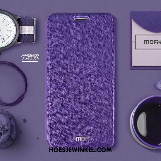 Huawei P Smart+ Hoesje All Inclusive Leren Etui Trendy Merk, Huawei P Smart+ Hoesje Anti-fall Hoes