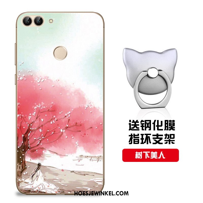 Huawei P Smart Hoesje Anti-fall Bescherming Mobiele Telefoon, Huawei P Smart Hoesje Zacht Hoes Beige