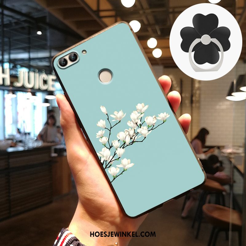 Huawei P Smart Hoesje Anti-fall Hoes Reliëf, Huawei P Smart Hoesje Schrobben Mobiele Telefoon