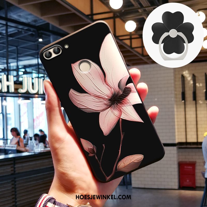 Huawei P Smart Hoesje Anti-fall Hoes Reliëf, Huawei P Smart Hoesje Schrobben Mobiele Telefoon