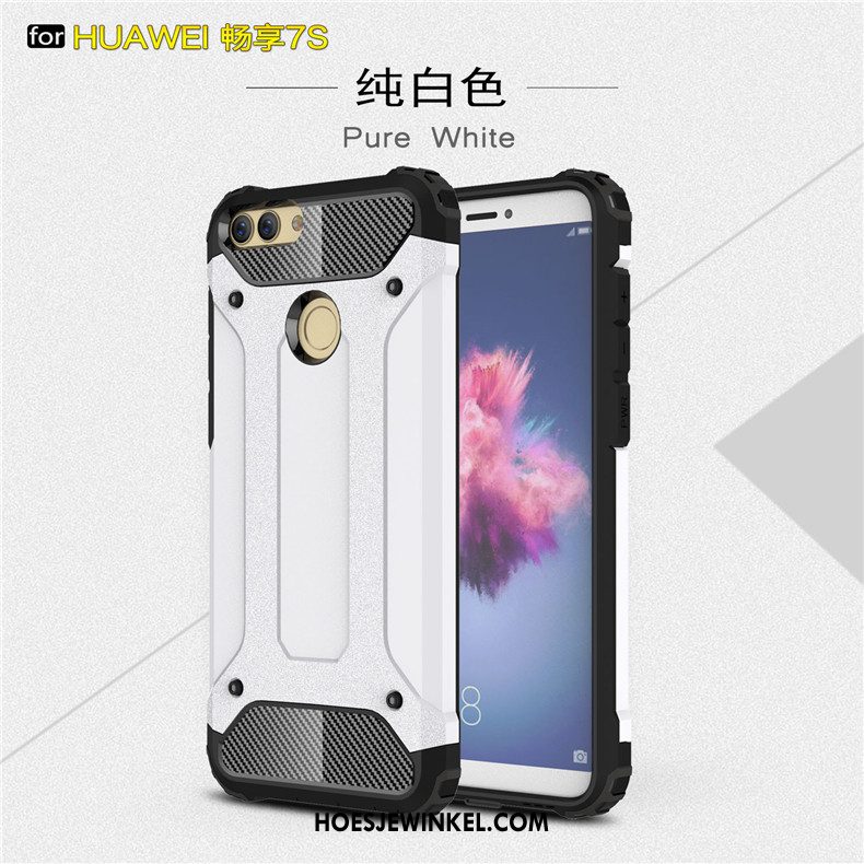 Huawei P Smart Hoesje Drie Verdedigingen Persoonlijk Scheppend, Huawei P Smart Hoesje Glans Bescherming