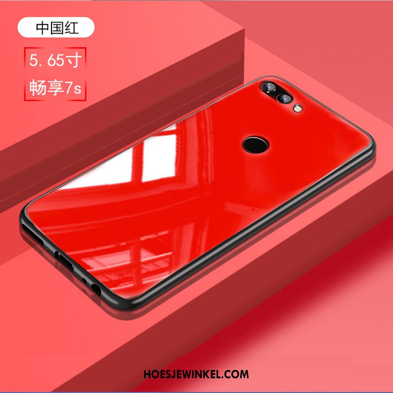 Huawei P Smart Hoesje Edelsteen Net Red Mobiele Telefoon, Huawei P Smart Hoesje Persoonlijk Gehard Glas