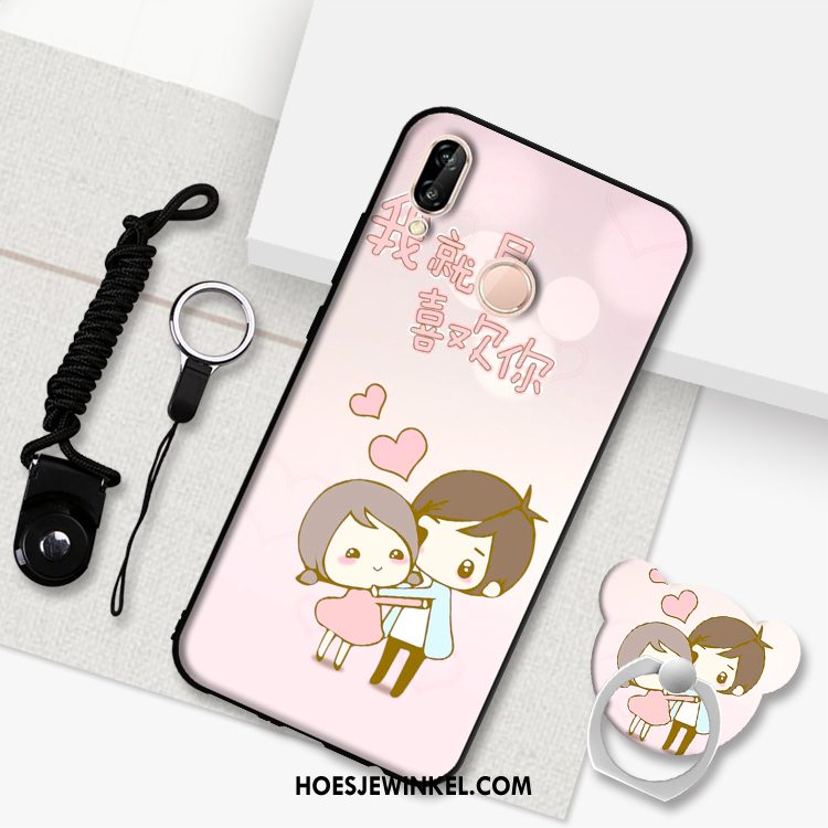 Huawei P Smart+ Hoesje Hanger Schrobben Hoes, Huawei P Smart+ Hoesje Bescherming Anti-fall