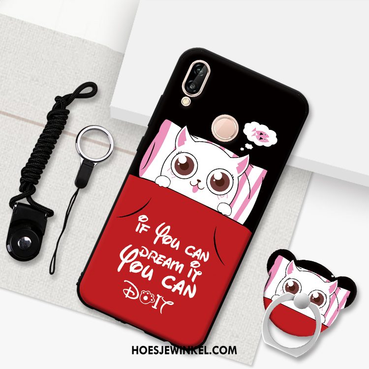 Huawei P Smart+ Hoesje Hanger Schrobben Hoes, Huawei P Smart+ Hoesje Bescherming Anti-fall