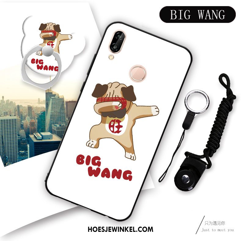 Huawei P Smart+ Hoesje Hanger Zacht Scheppend, Huawei P Smart+ Hoesje Hoes Siliconen