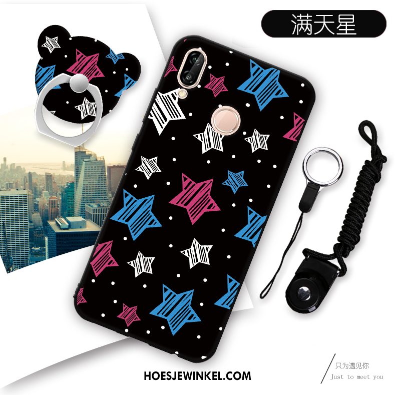 Huawei P Smart+ Hoesje Hanger Zacht Scheppend, Huawei P Smart+ Hoesje Hoes Siliconen