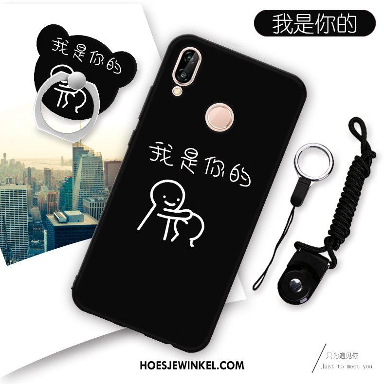 Huawei P Smart+ Hoesje Hanger Zacht Scheppend, Huawei P Smart+ Hoesje Hoes Siliconen