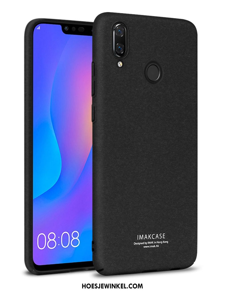 Huawei P Smart+ Hoesje Hoes Zwart Mobiele Telefoon, Huawei P Smart+ Hoesje Bescherming Net Red