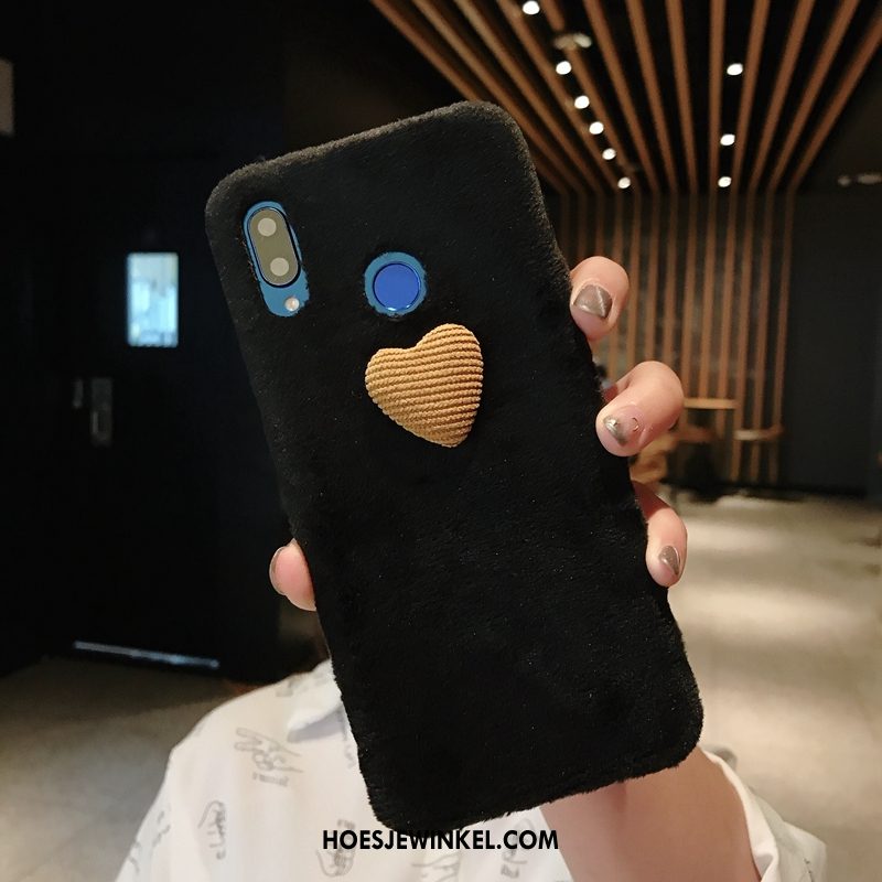 Huawei P Smart+ Hoesje Liefde Nieuw Scheppend, Huawei P Smart+ Hoesje Mobiele Telefoon Persoonlijk Braun