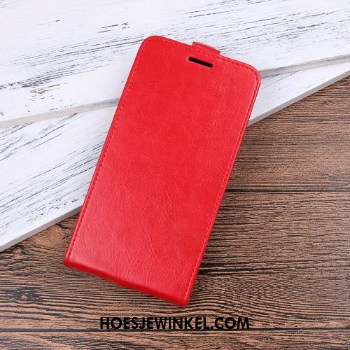 Huawei P Smart+ Hoesje Mobiele Telefoon Folio Wit, Huawei P Smart+ Hoesje Leren Etui Hoes