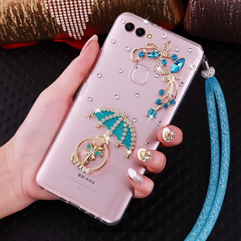 Huawei P Smart Hoesje Mobiele Telefoon Zacht Met Strass, Huawei P Smart Hoesje Hoes Doorzichtig