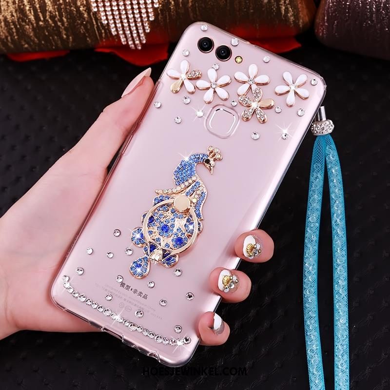 Huawei P Smart Hoesje Mobiele Telefoon Zacht Met Strass, Huawei P Smart Hoesje Hoes Doorzichtig