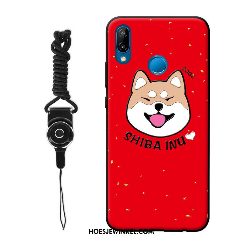 Huawei P Smart+ Hoesje Mooie Schrobben Lovers, Huawei P Smart+ Hoesje Hoes Anti-fall