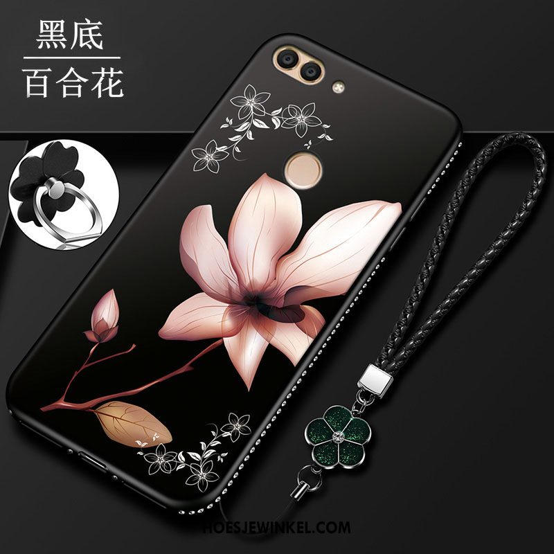 Huawei P Smart Hoesje Siliconen All Inclusive Lichte En Dun, Huawei P Smart Hoesje Rood Hanger