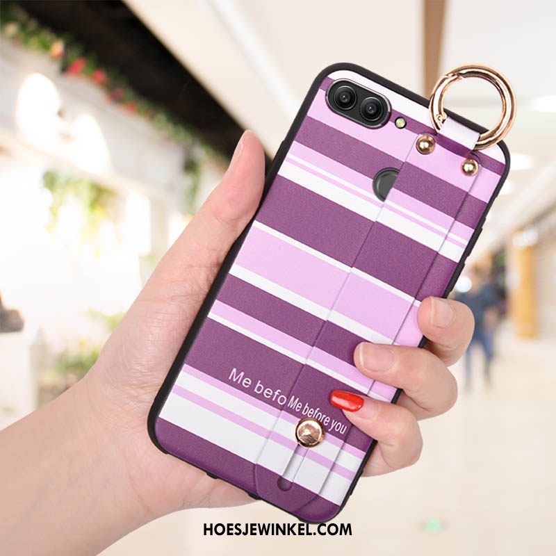 Huawei P Smart Hoesje Trend Bescherming Purper, Huawei P Smart Hoesje Zacht Net Red