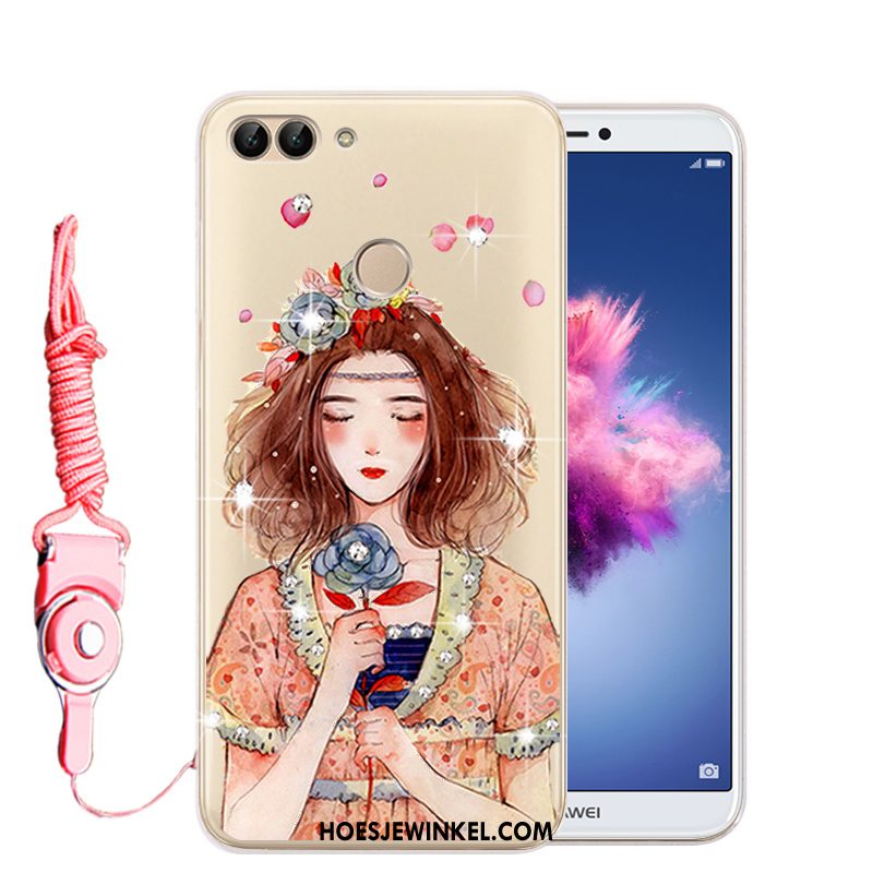 Huawei P Smart Hoesje Zacht Mobiele Telefoon Met Strass, Huawei P Smart Hoesje Siliconen Doorzichtig