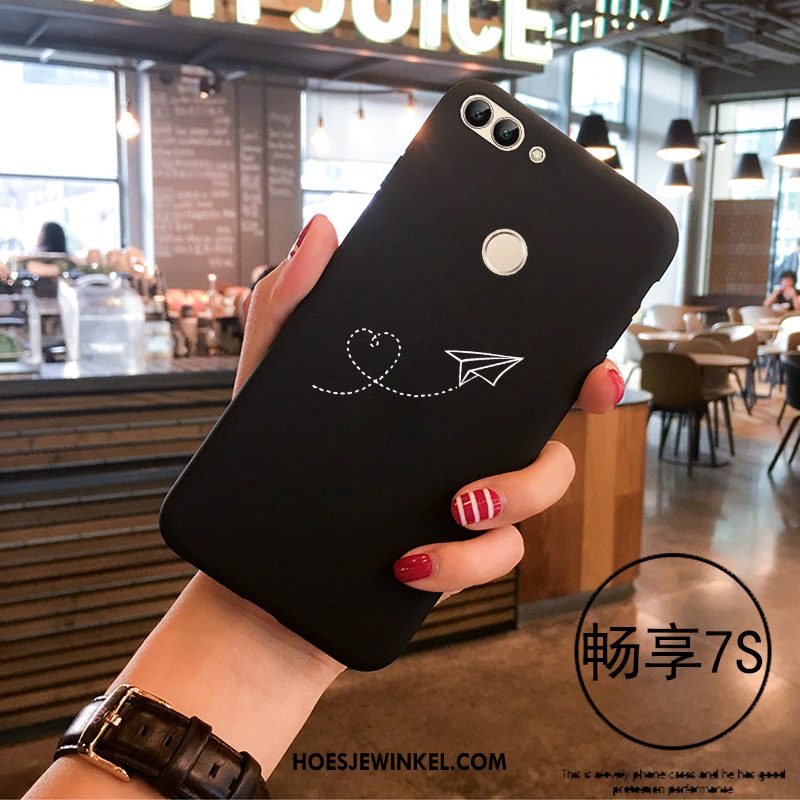 Huawei P Smart Hoesje Zwart Zacht Eenvoudige, Huawei P Smart Hoesje Mobiele Telefoon Persoonlijk