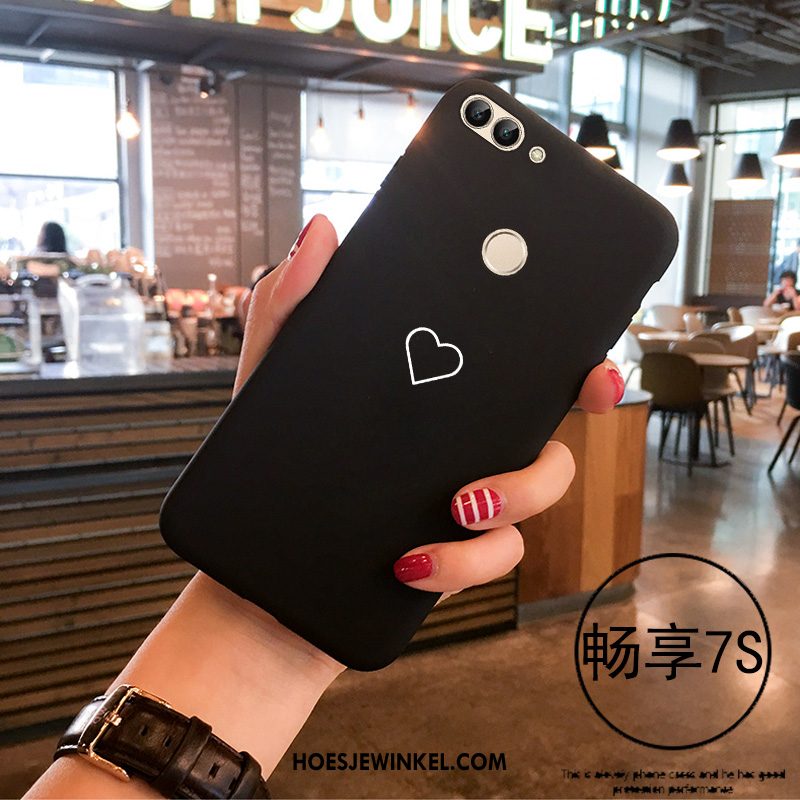 Huawei P Smart Hoesje Zwart Zacht Eenvoudige, Huawei P Smart Hoesje Mobiele Telefoon Persoonlijk