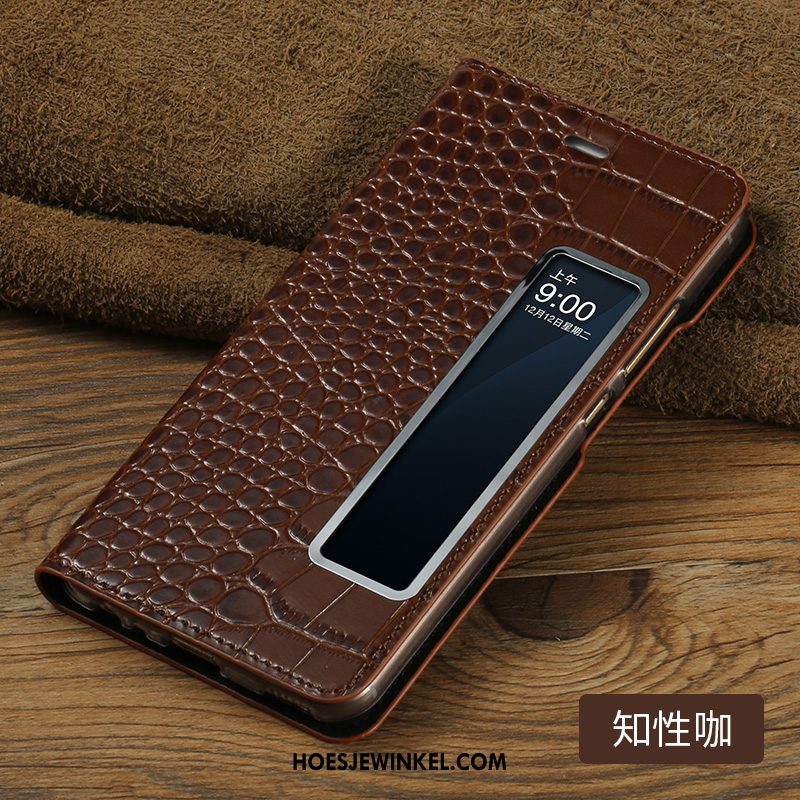 Huawei P10 Hoesje Anti-fall Folio Krokodillenleer, Huawei P10 Hoesje Mobiele Telefoon Leren Etui