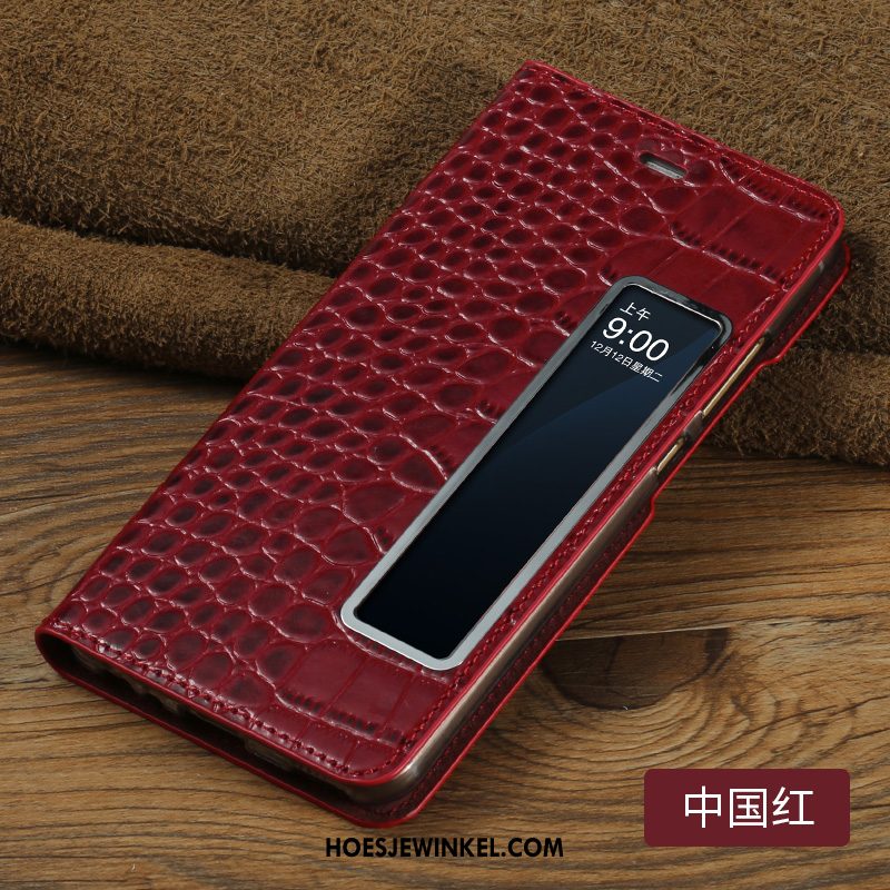 Huawei P10 Hoesje Anti-fall Folio Krokodillenleer, Huawei P10 Hoesje Mobiele Telefoon Leren Etui